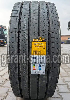 Blacklion BF196 (рулевая) 385/55 R22.5 160K 20PR - Фото реального протектора с этикеткой